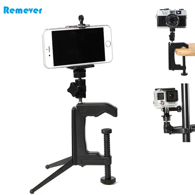 Mini Tripod Portable Swiveling C Clamp Stand Desktop Mini Tripod Portable Swiveling C Clamp Stand Desktop Camera Accessory For Nikon