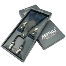 Модные кожаные подтяжки 4 зажимы подтяжек Мужские Винтажные повседневные брюки в западном стиле ремень bretelles Y-Back ligas Tirantes