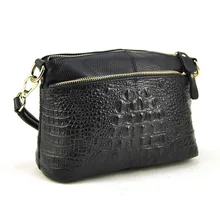 100% Genuine Real Cow Leather Women’s Bag Design New Brand Crocodile Fashion Handbags Alligator Shoulder Bags For Women