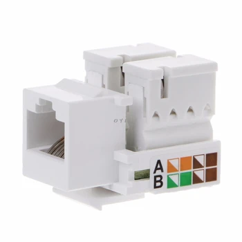 

Network Ehanced Cat5E UTP 110 Punch Down Keystone Jack RJ45 CAT5 Compatible
