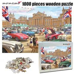 MOMEMO старое время пазл для взрослых Puzzle 1000 шт. деревянные головоломки картина маслом узор упражнения терпение детские развивающие игрушки