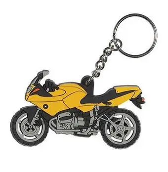 

Cartoon Motorbike PVC key tag Customize pvc embossed rubber made character keychains ,keychain compass
