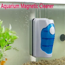 Magnetic Brush Aquarium Fish Tank Glass Algae Scraper Cleaner Floating Curve