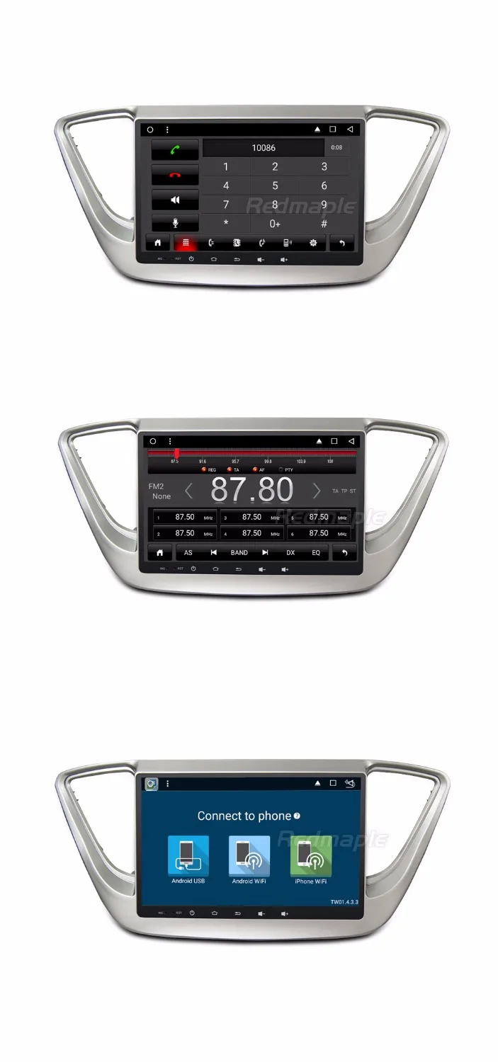 Cheap Android 8.1 Car DVD Player GPS Glonass Navigation Multimedia for Hyundai Verna 2017 Car PC Headunit Auto RDS Radio Audio Stereo 13