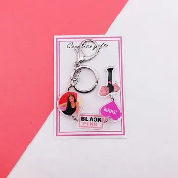 

[MYKPOP]BLACKPINK Keychain, Creative Chain, KPOP Fans Collection SA19071307-JENNIE