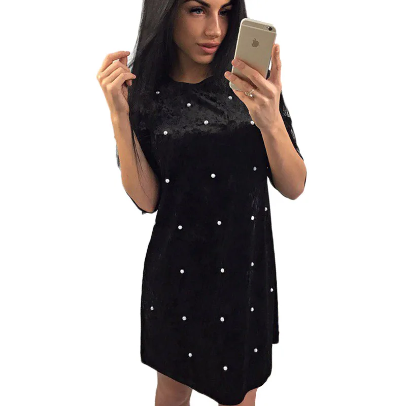 Модное бархатное платье vestido de festa Новинка 2018 года повседневные женские платья