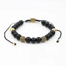 Faitheasy Anil Arjandas 8 мм черная бусина сверла плетеные браслеты