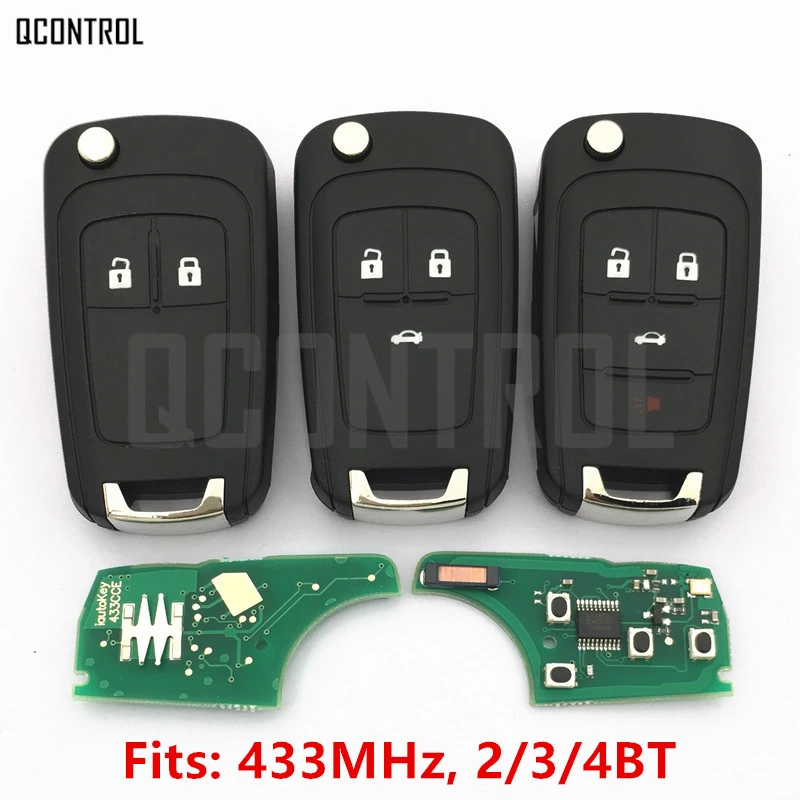 Qcontrol 2 3 4 Buttons Car Remote Key Diy For Opel Vauxhall 433mhz For Astra J Corsa E Insignia Zafira C 09 16 Car Remote Car Remote Keyopel 433mhz Aliexpress