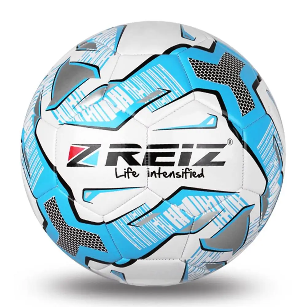 Reiz Стандартный PU Футбол официальный Размеры 5 Футбол мяч орнамент открытый матч тренировочный мяч спортивное оборудование - Цвет: Цвет: желтый