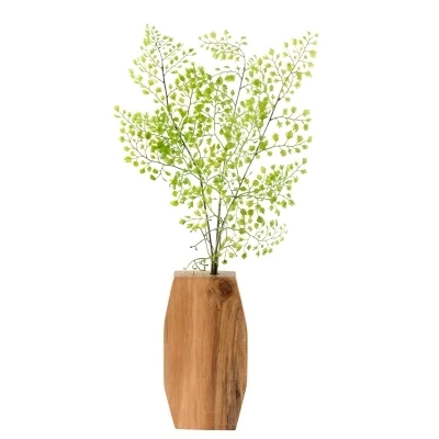 

Nordic wood vase with artificial flower ornaments home decoration