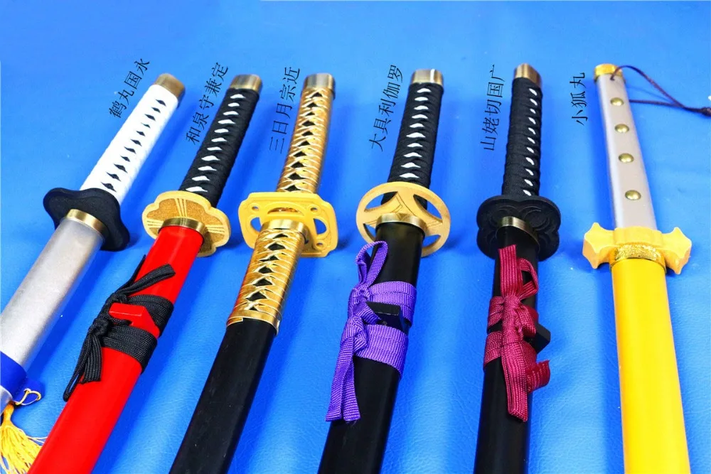 Косплей меч Touken Ranbu онлайн реквизит Mikazuki Munechika cos Реквизит аминовая игра реквизит деревянный Японский Катана