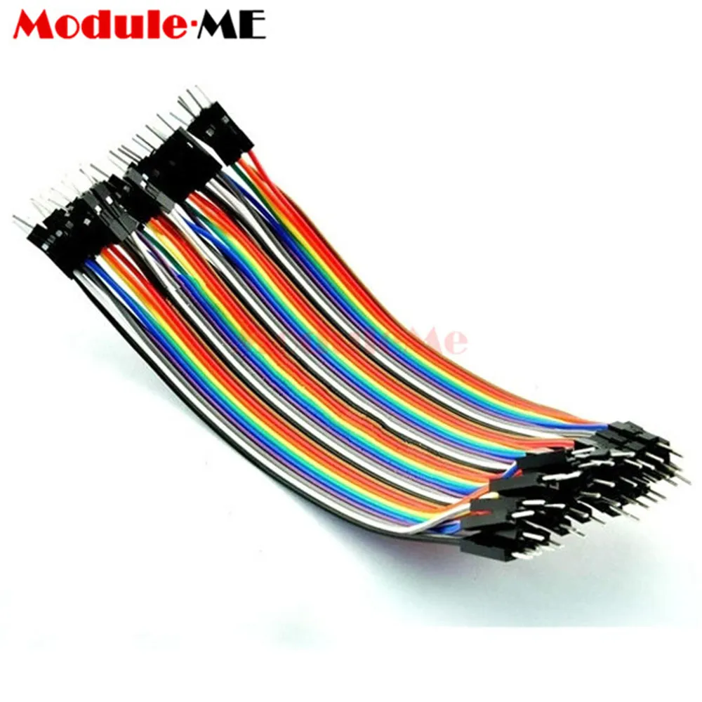 

diymore 40 Pin Dupont Wire 10cm Male to Male Jumper Cable Flat Ribbon Cable for Arduino