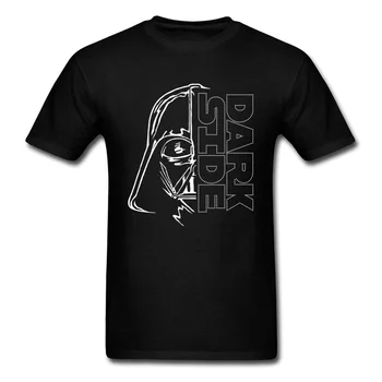 

The Dark Side T-shirt Star Wars Tshirt Darth Vader T Shirt Men Black Tee Graphic Clothing Warrior League Tops Drop Shipping