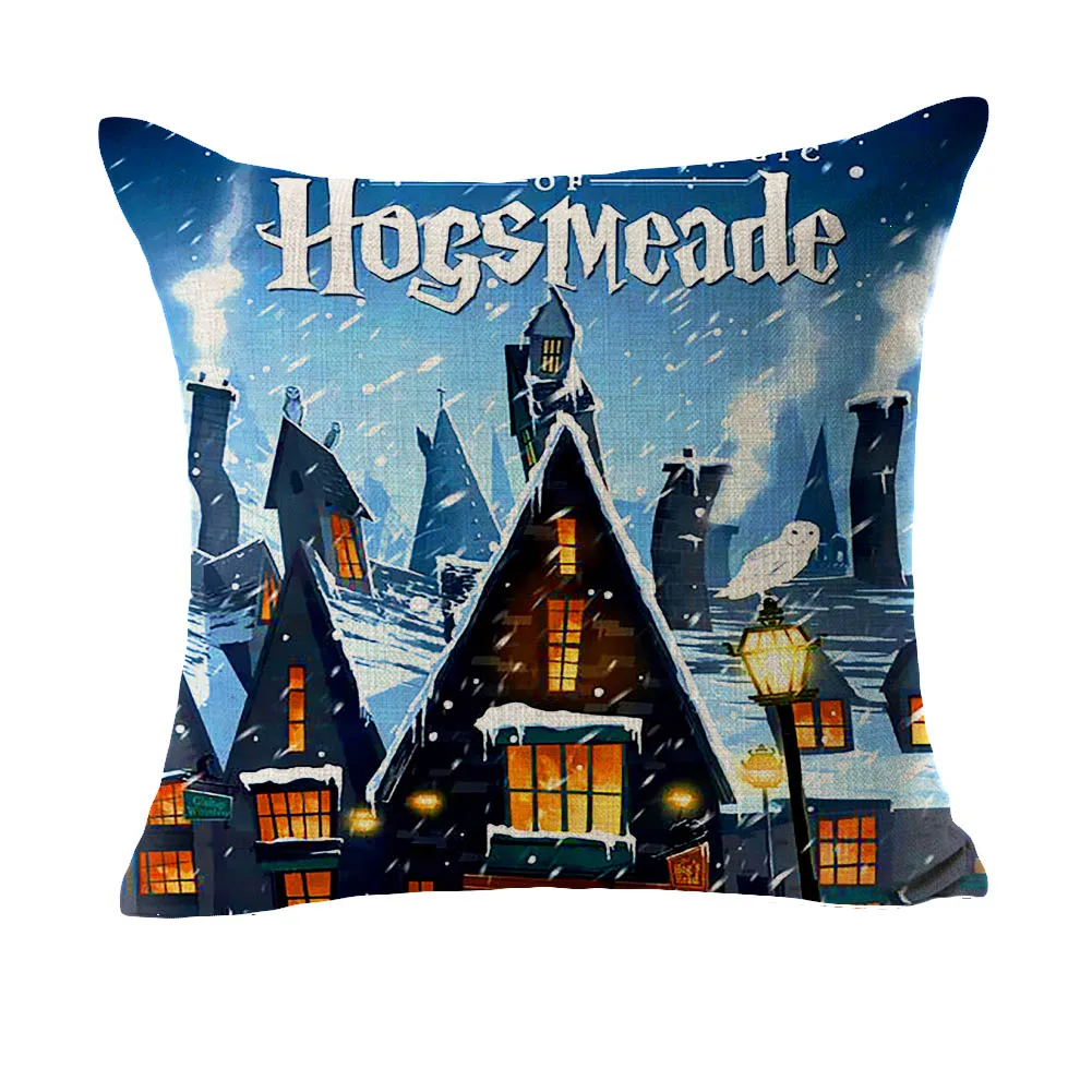 Серия Хогвартс Зимний снег дизайн массажер подушка декоративные винтажные подушки Чехол домашний Декор подарок