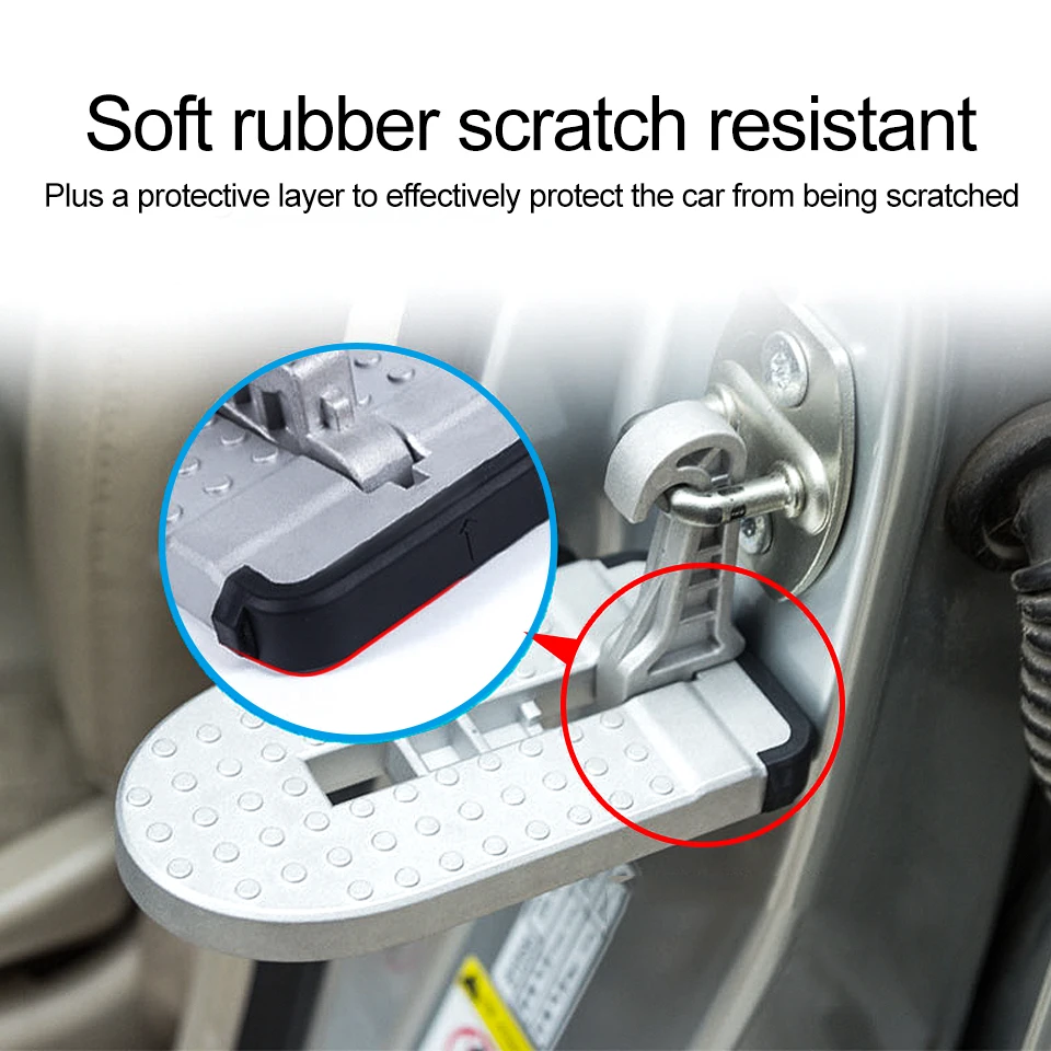 Tanie 1 sztuk narzędzie do mycia pedału drzwi samochodu antypoślizgowe wspinaczka na dachu wznosząca drabina pomocnicza SUV składane akcesoria pedał