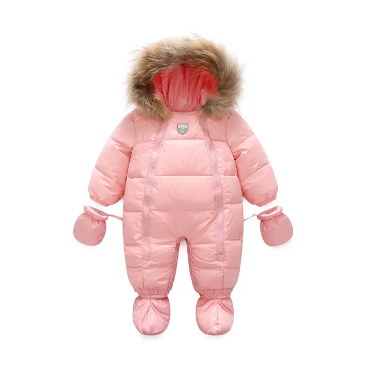 

Dollplus 2019 Baby Rompers Winter Thick Boys Costume Girls Warm Infant Snowsuit Kids Jumpsuit Children Outerwear Baby Wear 9-24M