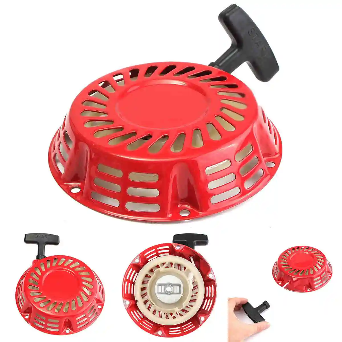 DWZ  New Recoil Assembly Pull Starter Start For GX160 5.5hp GX200 6.5hp Engine Red