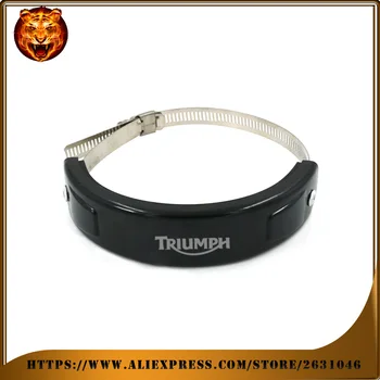 

For TRIUMPH Universal speed triple Daytona Motorcycle Silencer Round Oval Exhaust Protector Protect Can Cover Circle 100mm-140mm