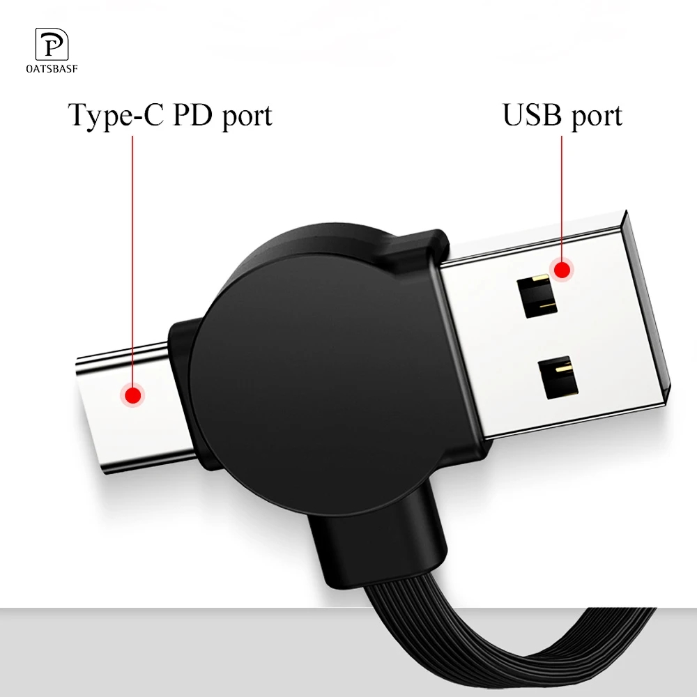 

Oatsbasf PD 3 IN 1 USB Cable For iPhone XS Max XR fast Charger Type C cable for one plus 6 5T 6T Xiaomi Mi Mix 2 2S micro Cable