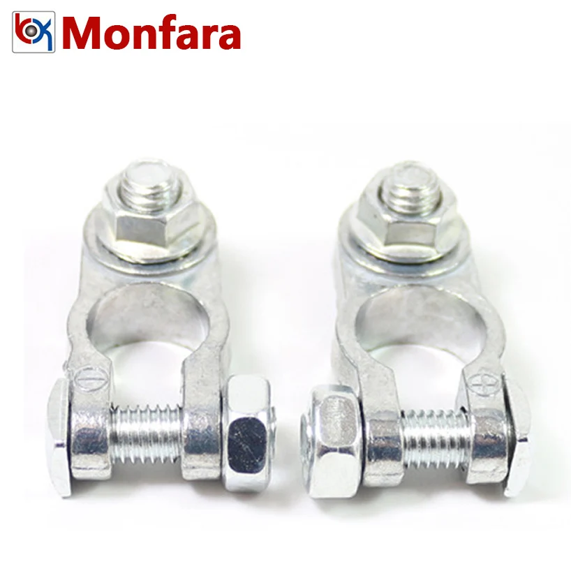 1 Pair Zinc Alloy Car Battery Terminals Cap Connectors Cover Auto