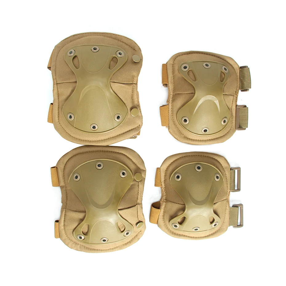 Kaiqizhe Brand 4 Pcs/lot Army Tactical Paintball Airsoft Hunting Sports Military Protection knee pads & elbow pads set|Elbow & Knee Pads| - AliExpress