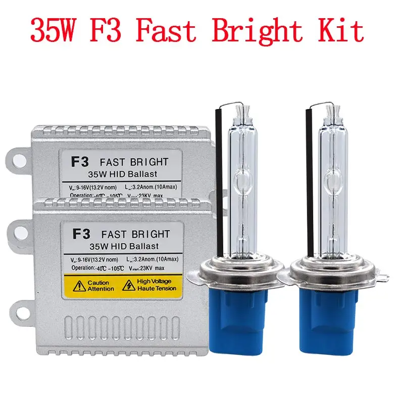 35W 5500K F3 Fast bright HID Kit