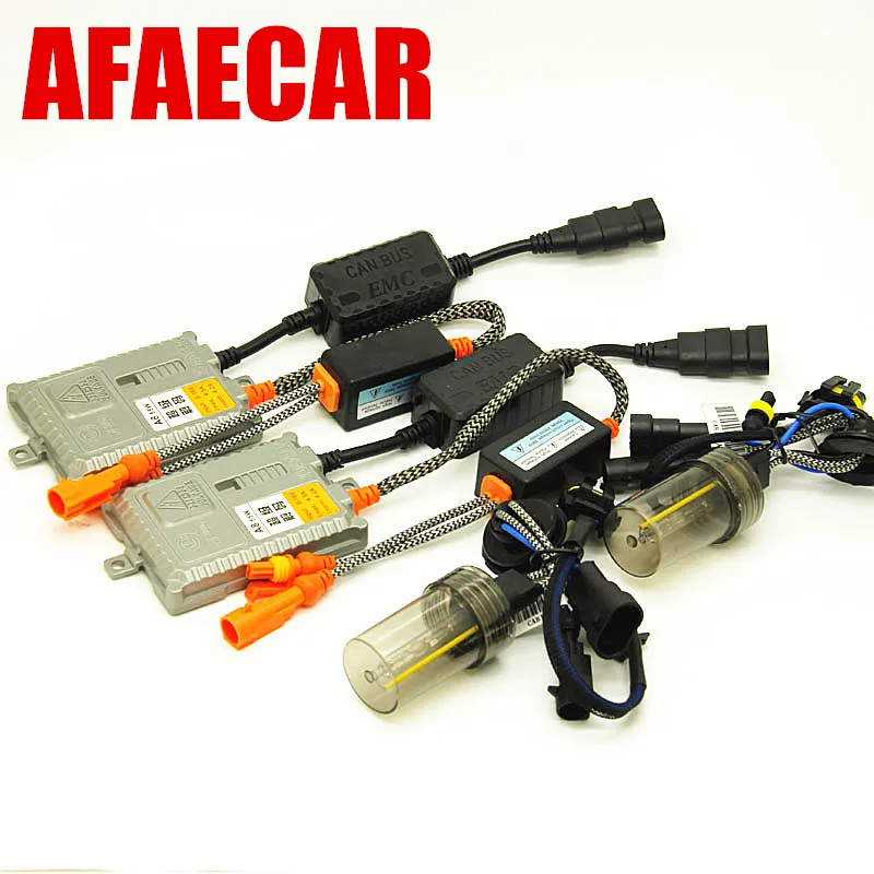 AFAECAR высокое качество подходит для canbus xenon h11 h7 9005 9006 h4 h3 h1 автомобиль 5500K ксенон hid