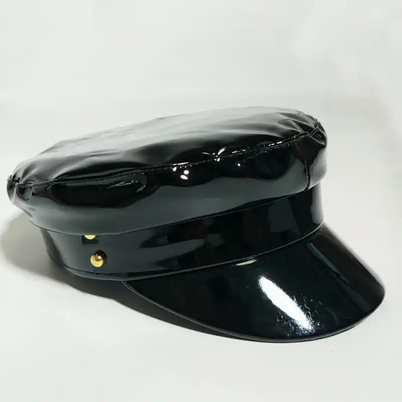 hat attack leather baseball cap