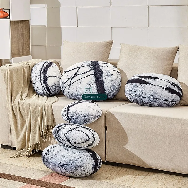 Decoração para Casa Dorimytrader Grupo Soft Simulado Plush Comet Pedra Pillow Almofada Sofá Crianças Play Pebble Boneca Dy60255 1 Pop 4 Dorimytrader 1 Set Pop Soft Simulado Plush