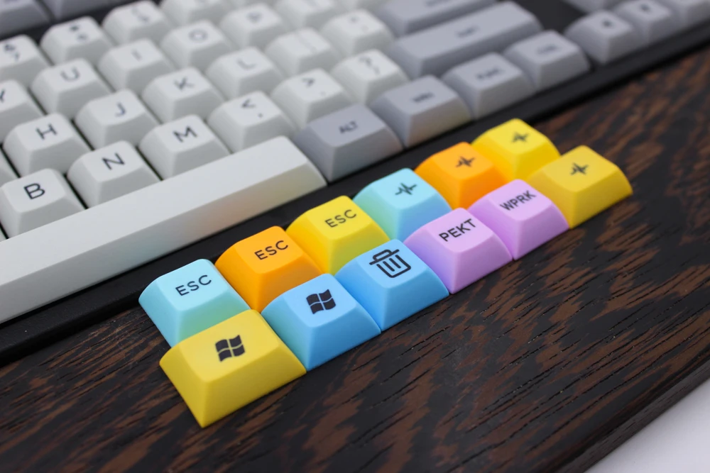 MP DSA гранитная Кепка английская версия 108 клавиш PBT keycap с сублимированной краской для механической игровой клавиатуры