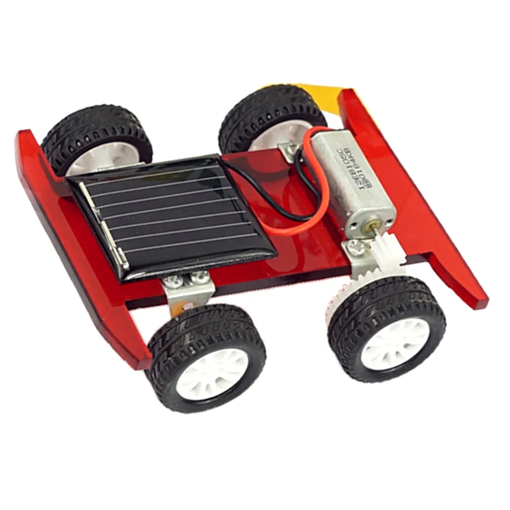 DIY Assembled Solar Power Car Toy Model Kits Set Science Technology Educational Energy Conversion Experiments Toy Gifts