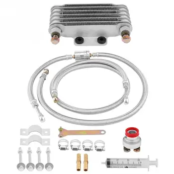 

85ml Oil Cooler Engine Oil Cooling Radiator System Kit for Honda GY6 100CC-150CC Engine Motorcycle Oil Cooler motor Accessories