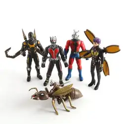 5 шт./компл. 12 см Мстители Ant Man Хорнетс Воин фигурку игрушки куклы Коллекция Рождественский подарок