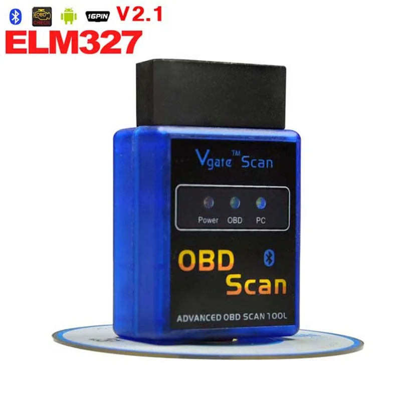 Car Interface ELM327 V2.1 Bluetooth ELM 327 OBDII OBD II