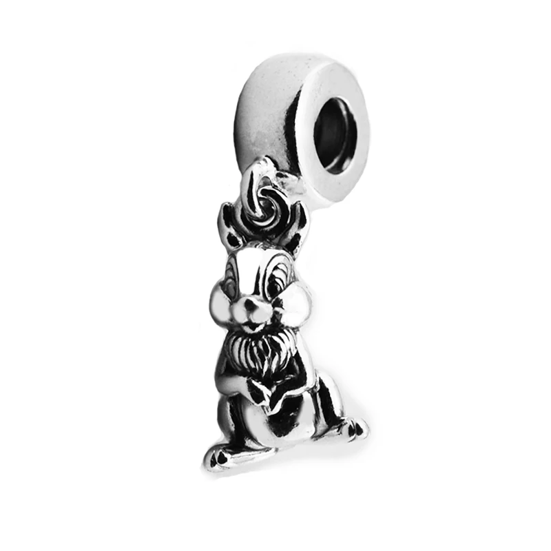 Стерлинговое Серебро 925 Шарм Thumper Висячие бусинки в форме звёздочек DIY Pandora браслет Изготовление ювелирных изделий kralen женские аксессуары