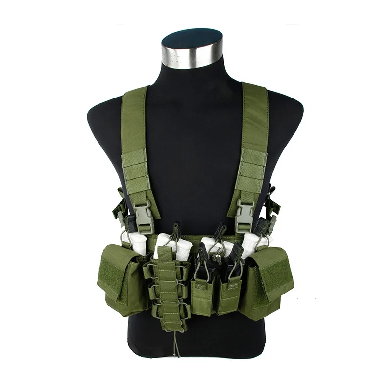 

2016 Olliver Drab D3-CR 556 Light Tactical Chest Rig Genuine 500D Cordura Chest Carrier OD tactical Chest rig