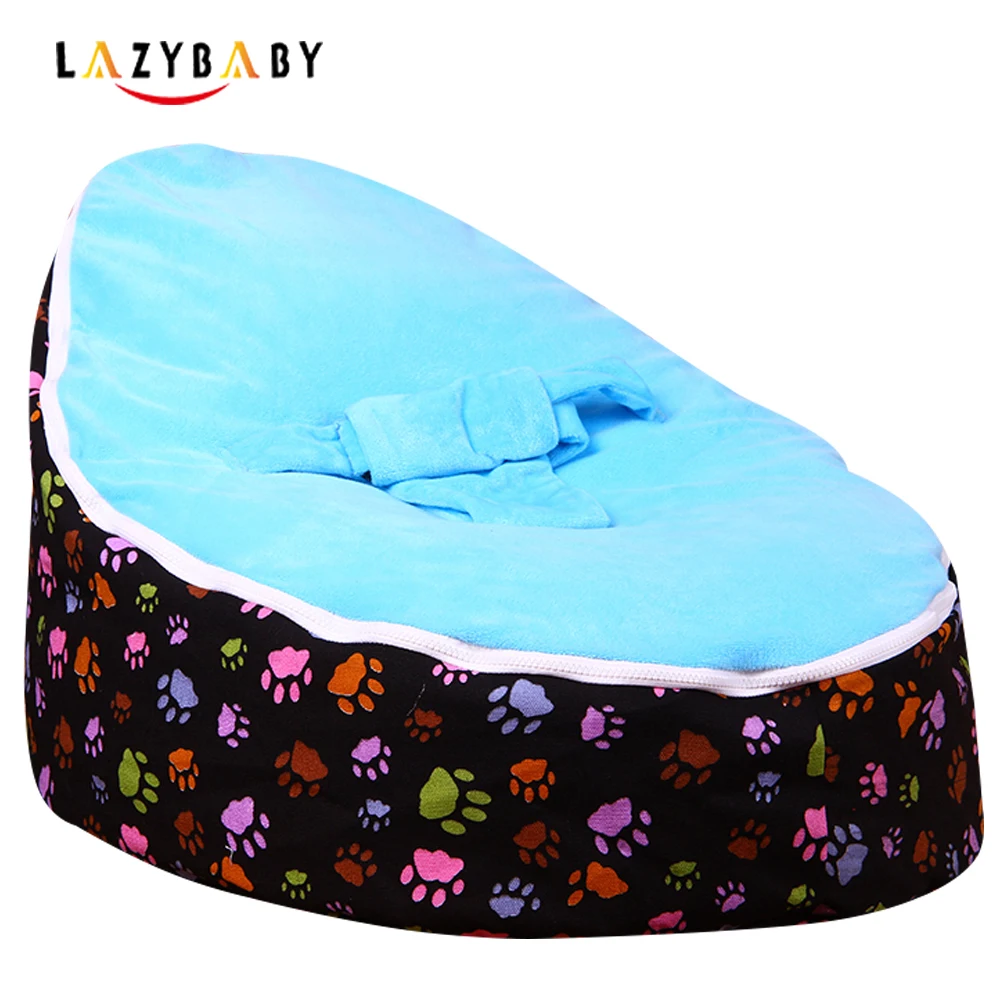 Lazybaby Medium Paw Print Baby Bean Bag Chair Kids Bed For