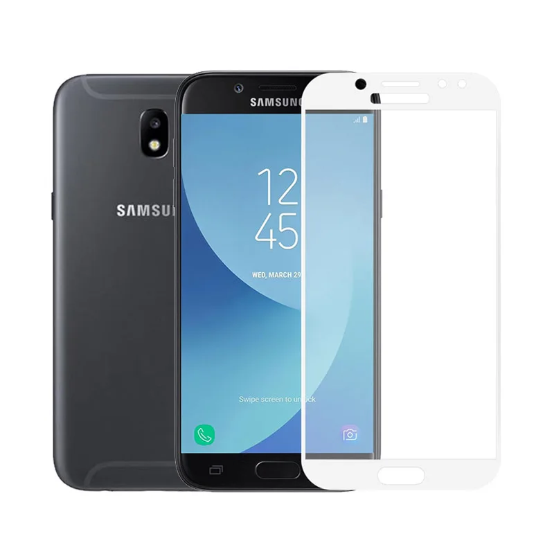 Закаленное стекло для samsung Galaxy J5 J7 J3 полное покрытие защитная пленка стекло для samsung J3 J7 J5 J730