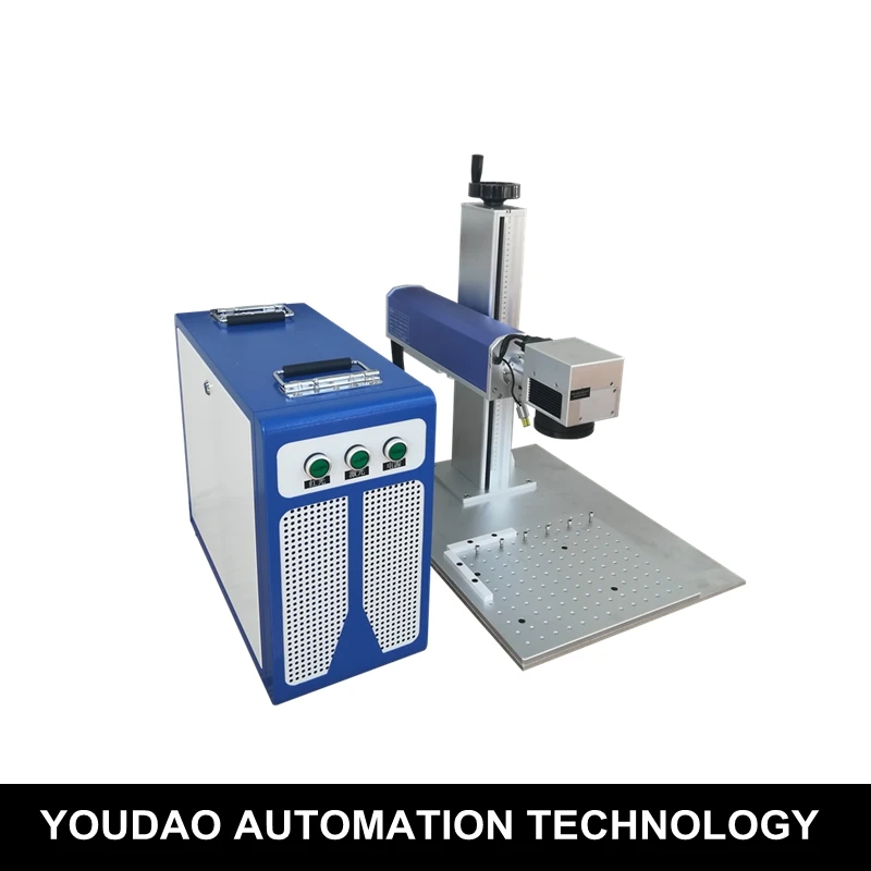 

200x200mm 300x300mm Desktop Metal laser engraver Optical 50w fiber laser marking machine 110V 220V laser source MAX or raycus