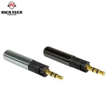 2 шт. отличный 2,5 мм аудио разъем 3 полюса позолоченный TRRS 2,5 мм штекер DIY наушники провод адаптер