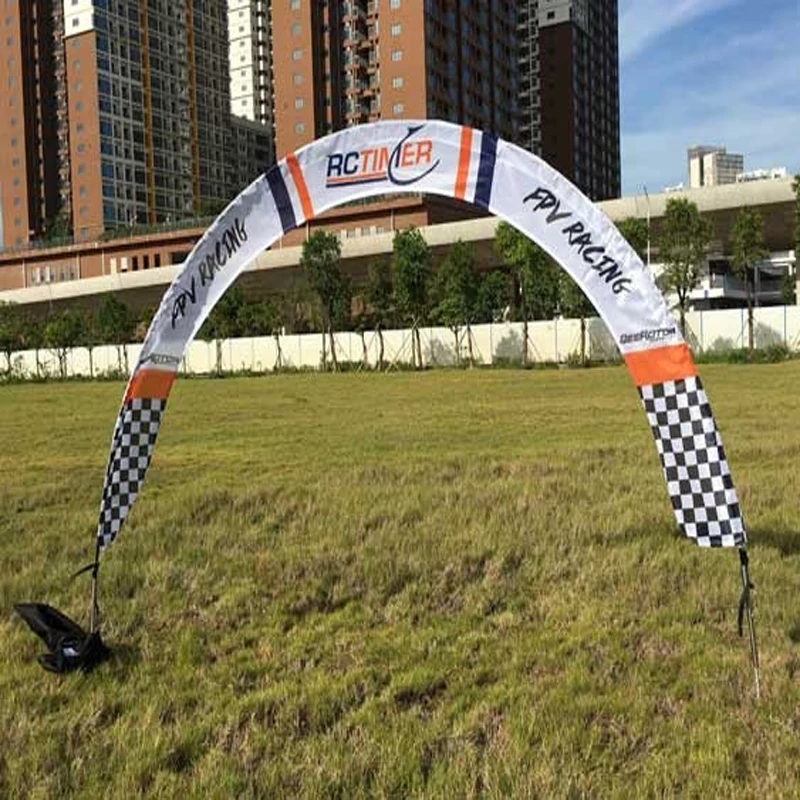 

200x120cm Smart FPV Racing Gates Rctimer and BeeRotor LOGO Mini Arch Shape Gate Glass Fiber Slender Rods Training Game SG220120