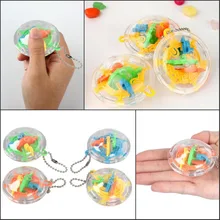 

New Mini 36 Levels Intellect Maze Game Ball Puzzle Toy Key Ring Maze Game For Kids IQ Training Logical Puzzle Children Toy