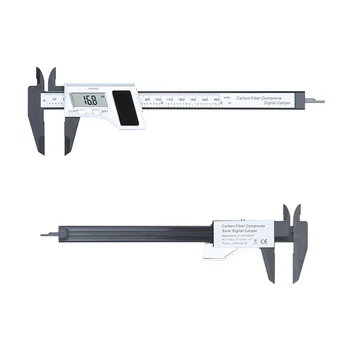 

Electronic Digital Vernier Calipers 0-150mm 6inch Solar Carbon Fiber Gauge height measuring instruments micrometer