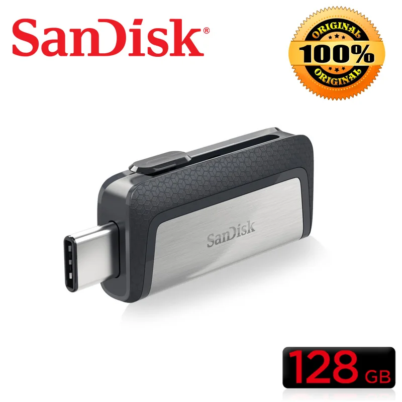 SanDisk SDDDC2 type-C USB флеш-накопитель 128 г 256 ГБ 150 МБ/с./с 32 г 64 г Флэшка OTG USB 3,0/3,1 memoria stick флешки флеш cle usb