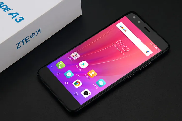 ZTE BLADE A3 3GB RAM 32GB ROM MTK6737T 1.5GHz Quad Core 5.5 Inch 2.5D HD Screen Android 7.0 4G LTE Smartphone