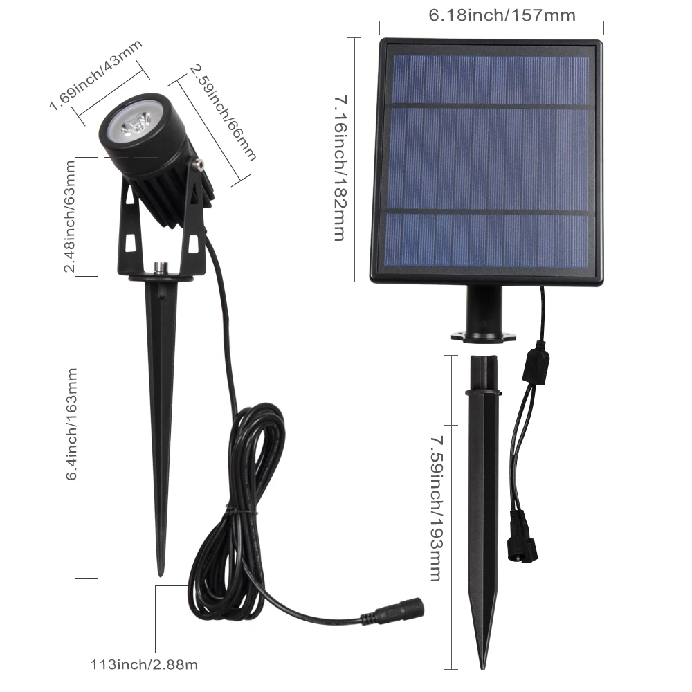 Solar à Prova Jardim ao ar Luzes do Ponto Khlitec Lâmpada Dwaterproof Água Livre Led Luz Solar Brilho Super Jardim Gramado Paisagem Ip65 5 Khlitec lâmpada solar à prova dwaterproof água