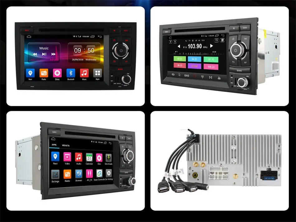 Discount for Audi A4 2002 2003 2004 2005 2006 2007 2008 Car Intelligent Multimedia Player Vehicle Android Unit Radio DVD Stereo Audio DVR 24