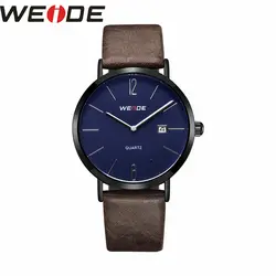 WEIDE 2019 Relogio Masculino часы мужские модные спортивные из нержавеющей стали кожаный ремешок часы кварцевые наручные часы для деловых людей