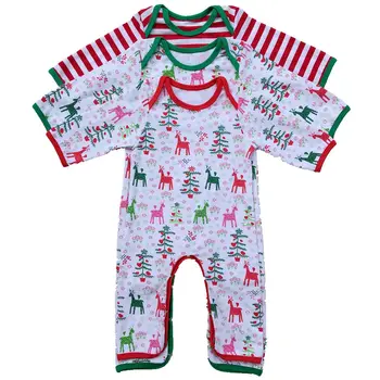 

Personalized Christmas Pajamas Full Piece Newborn infant Christmas Pajamas Baby Christmas Romper Monogrammed Christmas Gown