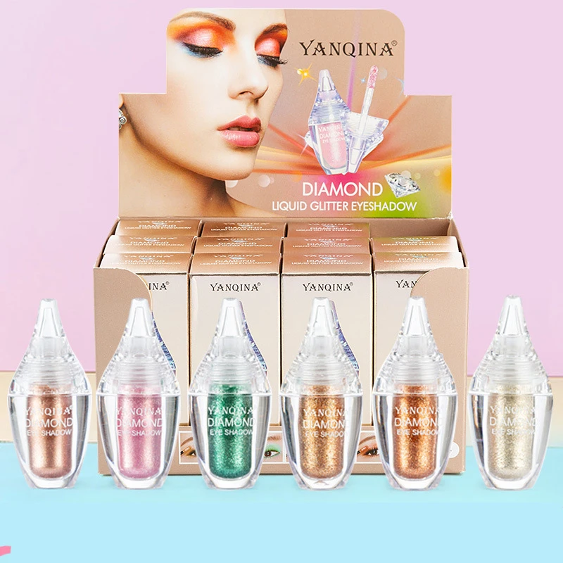 

New Single Glitter Eyeshadow Liquid Maquillaje Eyes Shimmer Powder Pigment Makeup Tool 6 Color Cosmetics